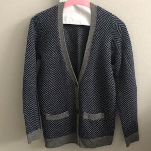 Chevron wool Madewell cardigan, Sz S